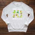 Sorry Can't Books Bye Dinosaur Librarian Bookworm Teacher Raglan Sleeve Sweatshirt Heather Mustard