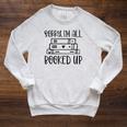 Sorry I'm All Booked Up Book Lover Raglan Sleeve Sweatshirt Heather Mustard