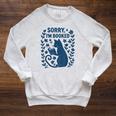 Sorry I'm Booked Cat Reading Book Boho Flowers Vintage Raglan Sleeve Sweatshirt Heather Mustard