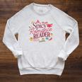 Spicy Romance Reader BookTok Smut Bookish Raglan Sleeve Sweatshirt Heather Mustard