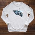 Star Wars The Book Of Boba Fett Chrome Helmet Logo Raglan Sleeve Sweatshirt Heather Mustard Star Wars The Book Of Boba Fett Chrome Helmet Logo Raglan Sleeve Sweatshirt Heather Mustard