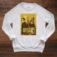 Star Wars The Book Of Boba Fett Fennec Outlaws Poster Raglan Sleeve Sweatshirt Heather Mustard