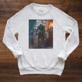Star Wars The Book Of Boba Fett Fennec Shand Portrait Raglan Sleeve Sweatshirt Heather Mustard