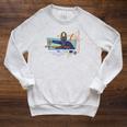 Star Wars The Book Of Boba Fett Firespray Schematic Raglan Sleeve Sweatshirt Heather Mustard