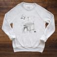 Star Wars The Book Of Boba Fett Helmet Schematic V-4 Raglan Sleeve Sweatshirt Heather Mustard