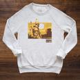 Star Wars The Book Of Boba Fett Landscape Silhouette Raglan Sleeve Sweatshirt Heather Mustard