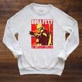 Star Wars The Book Of Boba Fett The Legend Lives Poster V-2 Raglan Sleeve Sweatshirt Heather Mustard