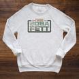 Star Wars The Book Of Boba Fett Logo V-1 Raglan Sleeve Sweatshirt Heather Mustard Star Wars The Book Of Boba Fett Logo V-1 Raglan Sleeve Sweatshirt Heather Mustard