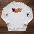 Star Wars The Book Of Boba Fett Outlaw Logo Raglan Sleeve Sweatshirt Heather Mustard