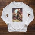 Star Wars The Book Of Boba Fett Portrait Raglan Sleeve Sweatshirt Heather Mustard