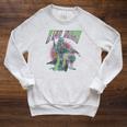 Star Wars The Book Of Boba Fett Retro Poster V-2 Raglan Sleeve Sweatshirt Heather Mustard