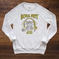 Star Wars The Book Of Boba Fett Vintage Helmet Logo Raglan Sleeve Sweatshirt Heather Mustard Star Wars The Book Of Boba Fett Vintage Helmet Logo Raglan Sleeve Sweatshirt Heather Mustard