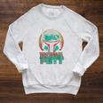 Star Wars The Book Of Boba Fett Vintage Helmet Logo V-2 Raglan Sleeve Sweatshirt Heather Mustard