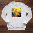 Star Wars The Mandalorian Din Djarin Comic Book Raglan Sleeve Sweatshirt Heather Mustard