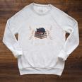 I Stay Home I Read Books I Pet My Cat I Regret Nothing Premium Tri-Blend Raglan Sleeve Sweatshirt Heather Mustard