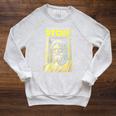 Stoic Philosophy Vintage Book Cover Stoicism Philosopher Raglan Sleeve Sweatshirt Heather Mustard