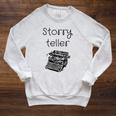 Storryteller Book Lover Storytelling Library Writer Reader Raglan Sleeve Sweatshirt Heather Mustard