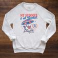 My Summer Is All Booked Silly-Goose Reading Book Bookish Raglan Sleeve Sweatshirt Heather Mustard My Summer Is All Booked Silly-Goose Reading Book Bookish Raglan Sleeve Sweatshirt Heather Mustard