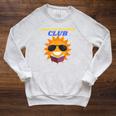 Summer Reading Club Sun Reading Book Men Women Kids Raglan Sleeve Sweatshirt Heather Mustard