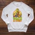 Summer Reading Teacher Unearth a Story Library Book Lover Raglan Sleeve Sweatshirt Heather Mustard