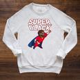 Superhero Pride Comic Book Lover African American Dad Raglan Sleeve Sweatshirt Heather Mustard