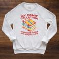 Superheroes Art Graphic Novels Comic Books Raglan Sleeve Sweatshirt Heather Mustard