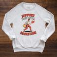 Support Your Local Bookstore Retro Book Lover Raglan Sleeve Sweatshirt Heather Mustard