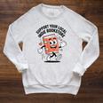 Support Your Local Indie Bookstore Book Cute Character Raglan Sleeve Sweatshirt Heather Mustard