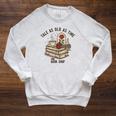 Tale As Old As Time Book Lover Floral Raglan Sleeve Sweatshirt Heather Mustard