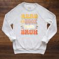 Teacher Book Lover Quote Read A Book Bruh Teaching Raglan Sleeve Sweatshirt Heather Mustard