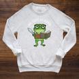 Test Day Grumpy Frog Book WE Test AT Dawn Fantasy Raglan Sleeve Sweatshirt Heather Mustard Test Day Grumpy Frog Book WE Test AT Dawn Fantasy Raglan Sleeve Sweatshirt Heather Mustard