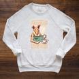 That's What I Do I Read Books I Drink Coffee & I Know Things Raglan Sleeve Sweatshirt Heather Mustard