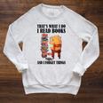 That's What I Do Read Books And I Forget Things Bear Reading Raglan Sleeve Sweatshirt Heather Mustard