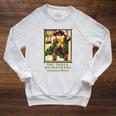 The Three Musketeers Alexandre Dumas Vintage Book Cover Raglan Sleeve Sweatshirt Heather Mustard