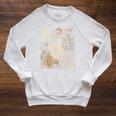'The Times Of War Love And Fairies' Vintage Fairytale Book Raglan Sleeve Sweatshirt Heather Mustard