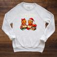 ’Tis The Season To Be Reading Book Lover Raglan Sleeve Sweatshirt Heather Mustard