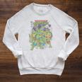 TMNT Comic Book Cover Group Shot Raglan Sleeve Sweatshirt Heather Mustard TMNT Comic Book Cover Group Shot Raglan Sleeve Sweatshirt Heather Mustard