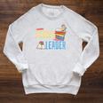 Today A Reader Tomorrow A Leader Book Literature Reading Raglan Sleeve Sweatshirt Heather Mustard