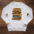 History Book Stack Leaders African American Pride Raglan Sleeve Sweatshirt Heather Mustard