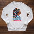History Education Is Freedom Books Black History Raglan Sleeve Sweatshirt Heather Mustard History Education Is Freedom Books Black History Raglan Sleeve Sweatshirt Heather Mustard