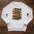 History Month Dream Like Martin Books Men Women Kids Raglan Sleeve Sweatshirt Heather Mustard