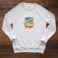My Weekend Is Totally Booked Book Lover Men Women Kids Raglan Sleeve Sweatshirt Heather Mustard