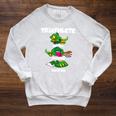 Triathlete Eating Sleeping Reading Dragon Book Raglan Sleeve Sweatshirt Heather Mustard