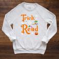 Trick Or Read Halloween Books Reading Lover Reader Raglan Sleeve Sweatshirt Heather Mustard Trick Or Read Halloween Books Reading Lover Reader Raglan Sleeve Sweatshirt Heather Mustard