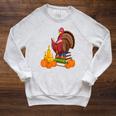 Turkey Reading Books Fall Thanksgiving Teacher Book Raglan Sleeve Sweatshirt Heather Mustard Turkey Reading Books Fall Thanksgiving Teacher Book Raglan Sleeve Sweatshirt Heather Mustard
