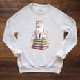 Turkish Van Bookworm Flowers Book Reading Books Raglan Sleeve Sweatshirt Heather Mustard Turkish Van Bookworm Flowers Book Reading Books Raglan Sleeve Sweatshirt Heather Mustard