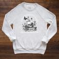 Unapologetically Anti Social Book Club Raglan Sleeve Sweatshirt Heather Mustard