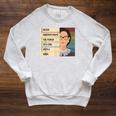 Never Underestimate The Power Of A Girl With A Book Feminist Raglan Sleeve Sweatshirt Heather Mustard