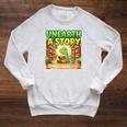 Unearth A Story Dinosaur Summer Reading 2026 Books Raglan Sleeve Sweatshirt Heather Mustard