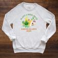 Unearth a Story Summer Reading 2026 Dinosaur Book Kids Raglan Sleeve Sweatshirt Heather Mustard